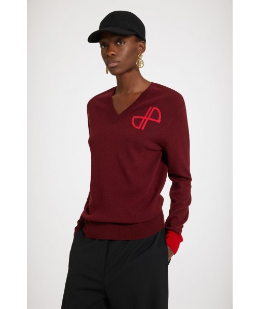 JP V-neck jumper in wool and cashmere de la marque