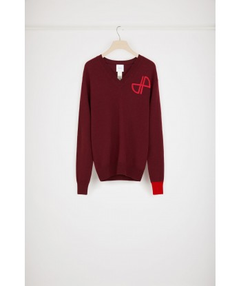 JP V-neck jumper in wool and cashmere de la marque