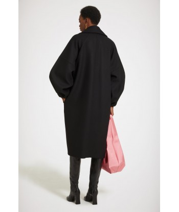 Cocoon coat in wool-blend felt Paris Déstockage Promo