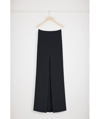 Slit maxi skirt in technical crepe Les magasins à Paris