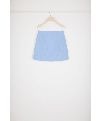 Mini skirt in stretch tweed s'inspire de l'anatomie humaine