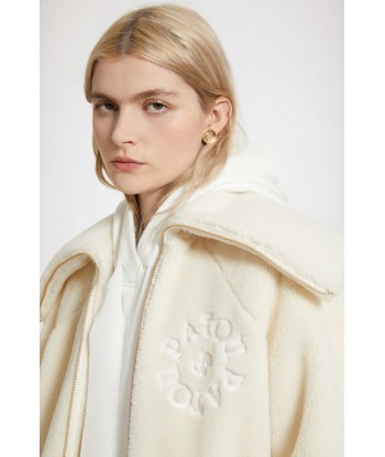 Faux shearling bomber jacket in recycled polyester basket pas cher