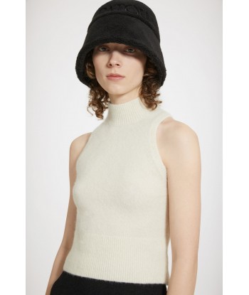 Sleeveless top in sustainable alpaca blend de pas cher