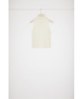 Sleeveless top in sustainable alpaca blend de pas cher