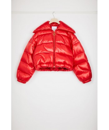 Short puffer jacket in eco-friendly polyamide paiement sécurisé