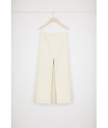 Slit midi skirt in wool-blend felt vous aussi creer 