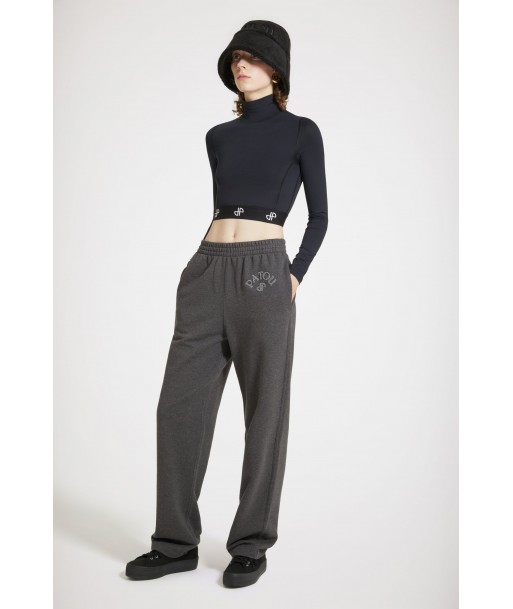 Bouclette embroidery tracksuit trousers in organic cotton Comparez plus de prix