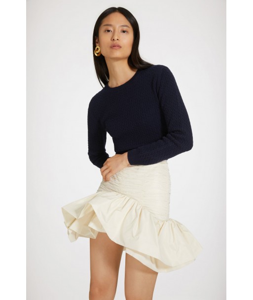 Bloom mini skirt in recycled faille de la marque