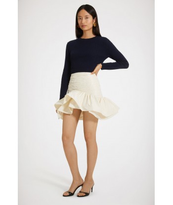 Bloom mini skirt in recycled faille de la marque