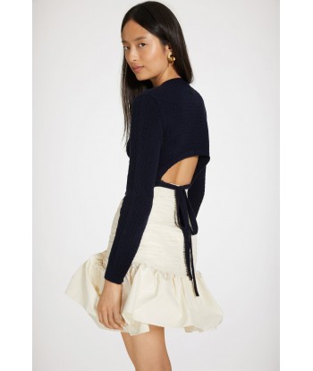 Bloom mini skirt in recycled faille de la marque