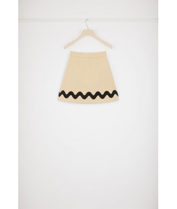 Wave mini skirt in cotton tweed Jusqu'à 80% De Réduction