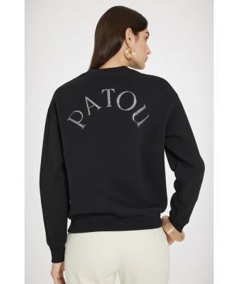 Embellished Patou sweatshirt in organic cotton de pas cher