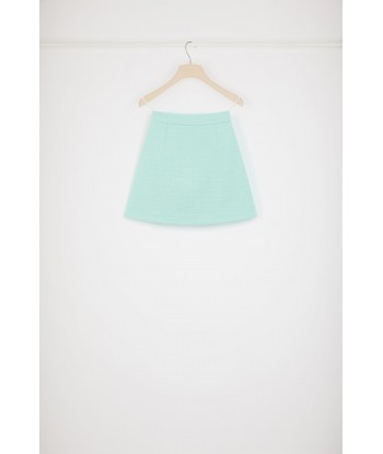 Mini skirt in cotton tweed pas cher 