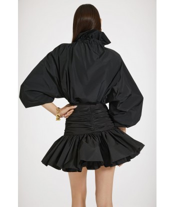 Ruffle mini skirt in recycled faille 50-70% off 