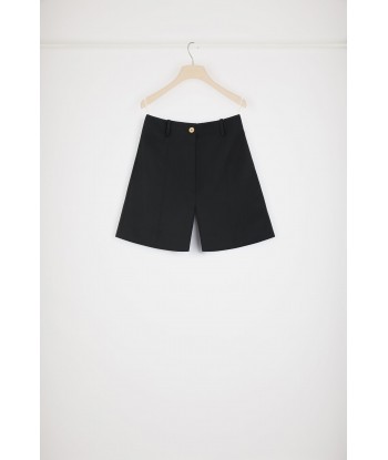 Tailored shorts in technical wool en linge