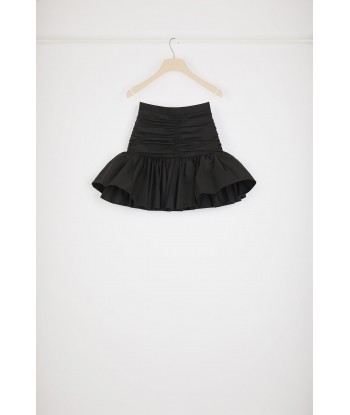 Ruffle mini skirt in recycled faille 50-70% off 