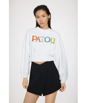 Patou cropped sweatshirt in organic cotton offre 