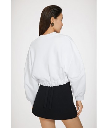 Patou cropped sweatshirt in organic cotton offre 