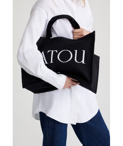 Large Patou tote in cotton canvas livraison et retour toujours gratuits