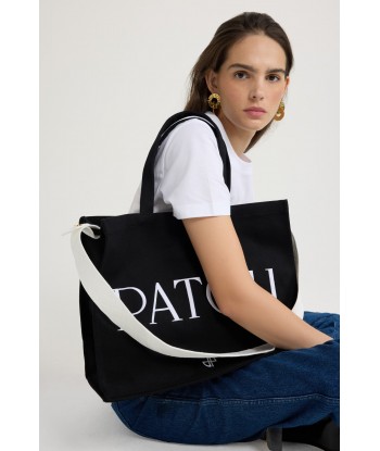 Large Patou tote in cotton canvas livraison et retour toujours gratuits