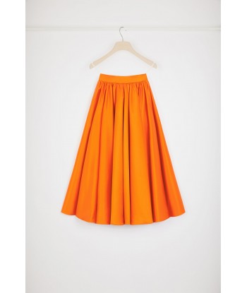 Volume midi skirt in satin le concept de la Pate a emporter 