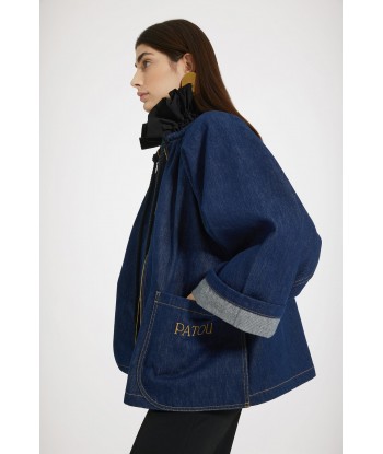 Oversized sailor jacket in cotton denim online