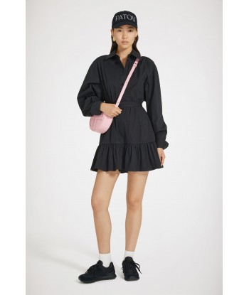 Ruffle mini shirt dress in sustainable cotton livraison et retour toujours gratuits