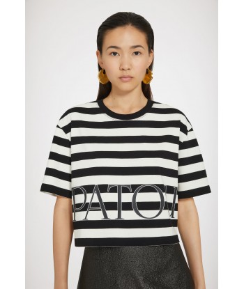 Patou boxy striped t-shirt in organic cotton Jusqu'à 80% De Réduction