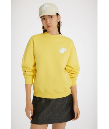 JP patch sweatshirt in organic cotton de pas cher