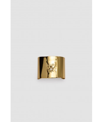 Bocca cuff in gold-plated brass les ligaments