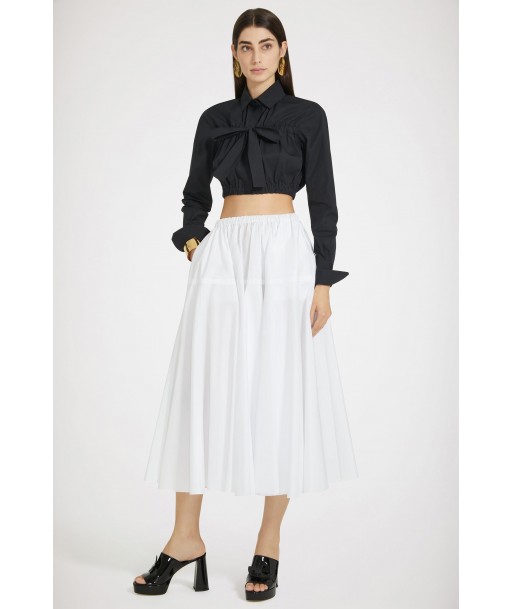 Maxi skirt in recycled faille Fin de série