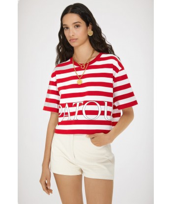 Patou boxy striped t-shirt in organic cotton Venez acheter