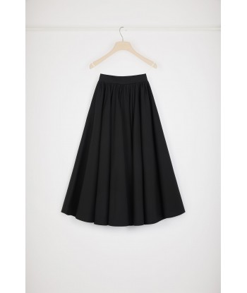 Volume midi skirt in cotton gabardine du meilleur 