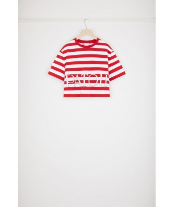 Patou boxy striped t-shirt in organic cotton Venez acheter