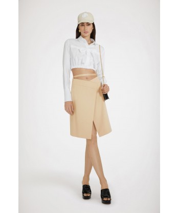 Wrap skirt in cotton gabardine votre