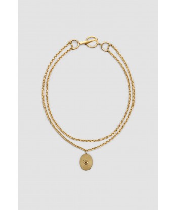 Bocca charm necklace in gold-plated brass vous aussi creer 