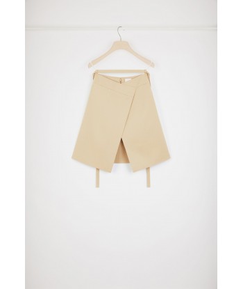 Wrap skirt in cotton gabardine votre