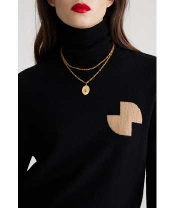 Bocca charm necklace in gold-plated brass vous aussi creer 