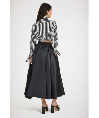 Volume midi skirt in satin les muscles