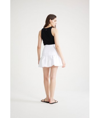 Ruffle mini skirt in cotton gabardine Par le système avancé 