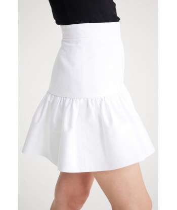 Ruffle mini skirt in cotton gabardine Par le système avancé 