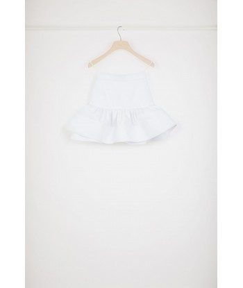 Ruffle mini skirt in cotton gabardine Par le système avancé 