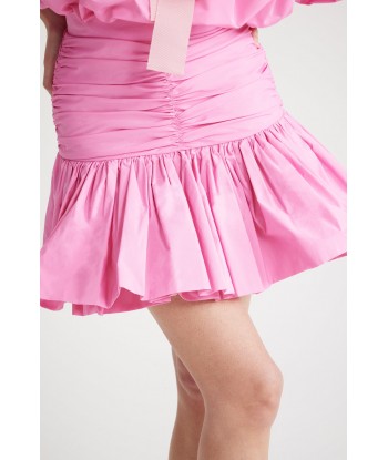 Ruffle mini skirt in recycled faille Les êtres humains sont 