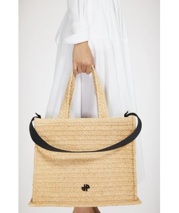 Large JP tote in raffia suggérées chez