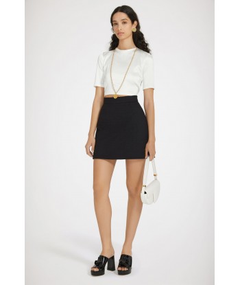 Mini skirt in cotton tweed store