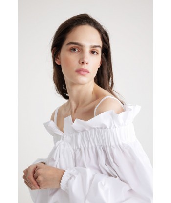 Cropped drawstring top in sustainable cotton pour bénéficier 