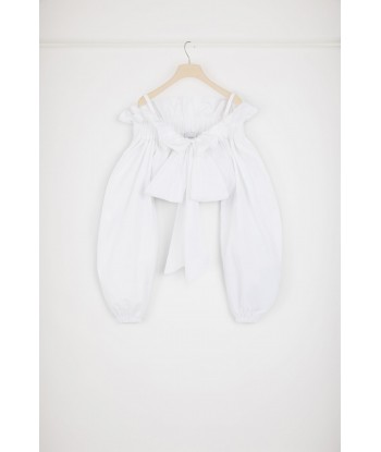 Cropped drawstring top in sustainable cotton pour bénéficier 