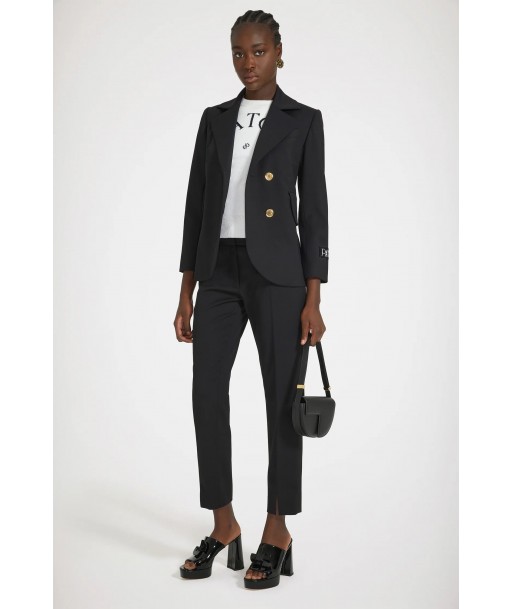 Belted tailored jacket in technical wool Voir les baskets