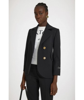 Belted tailored jacket in technical wool Voir les baskets