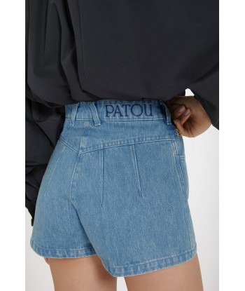 Mini shorts in cotton denim Venez découvrir notre 